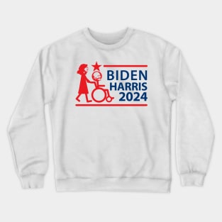 Biden Harris 2024 Humor Crewneck Sweatshirt